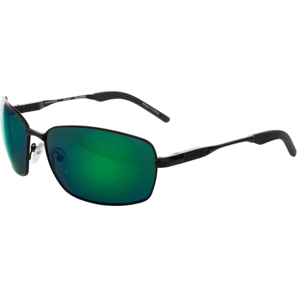 imageSpiderwire Waylay SunglassesMatte BlackSmokeGreen Mirror